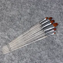 6 шт./компл. ласка щетка для волос высококачественный органический матовая ручка стержень живописи специальные акриловые краски кисти художественные