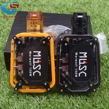 

Electronic cigarette Warwolf 150W Box Mod Kit vape with KALI RDA Fatality RDA Atomizer e-cigarette output 3500mAh battery