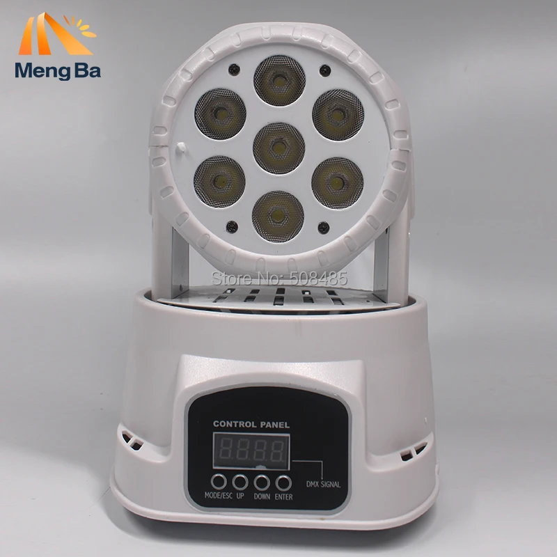 

2pcs/lot Factory arrive Dj lighting full color rgbw moving head stage light 7x12W led DMX Wash dj stage light disco party light