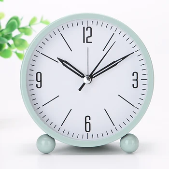 

Simple Green Black Household Retro Lazy Loud Alarm Clock Round Number Desk Table Digital Clock Home Decor