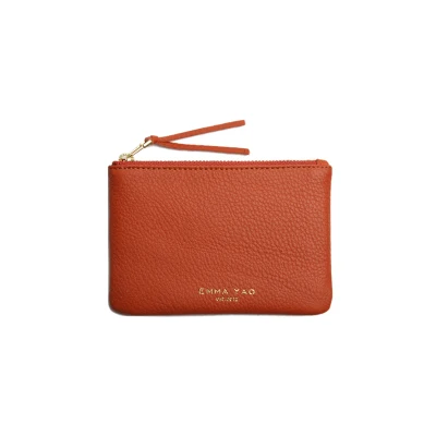 Emma YAO женский кожаный чехол-бумажник мини-кошелек держатель для карт Лидер продаж кошельки и держатели для монет - Цвет: Orange