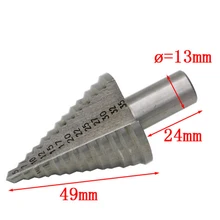 5-35 мм 13 ступеней(5,7, 10,12, 15,17, 20,22, 25,27, 30,32, 35 мм) ступенчатое сверло HSS кобальтовая развертка несколько отверстий металлический сверлильный инструмент