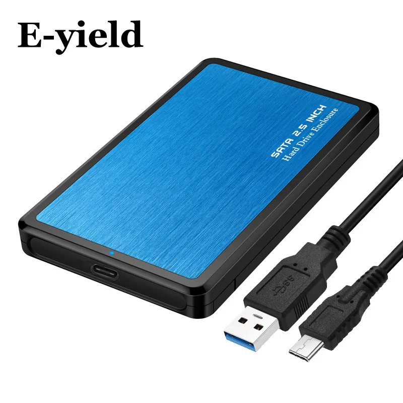 Чехол для жесткого диска 2 5 дюйма SATA на USB 3 1 корпус SSD HDD типа C чехол с поддержкой