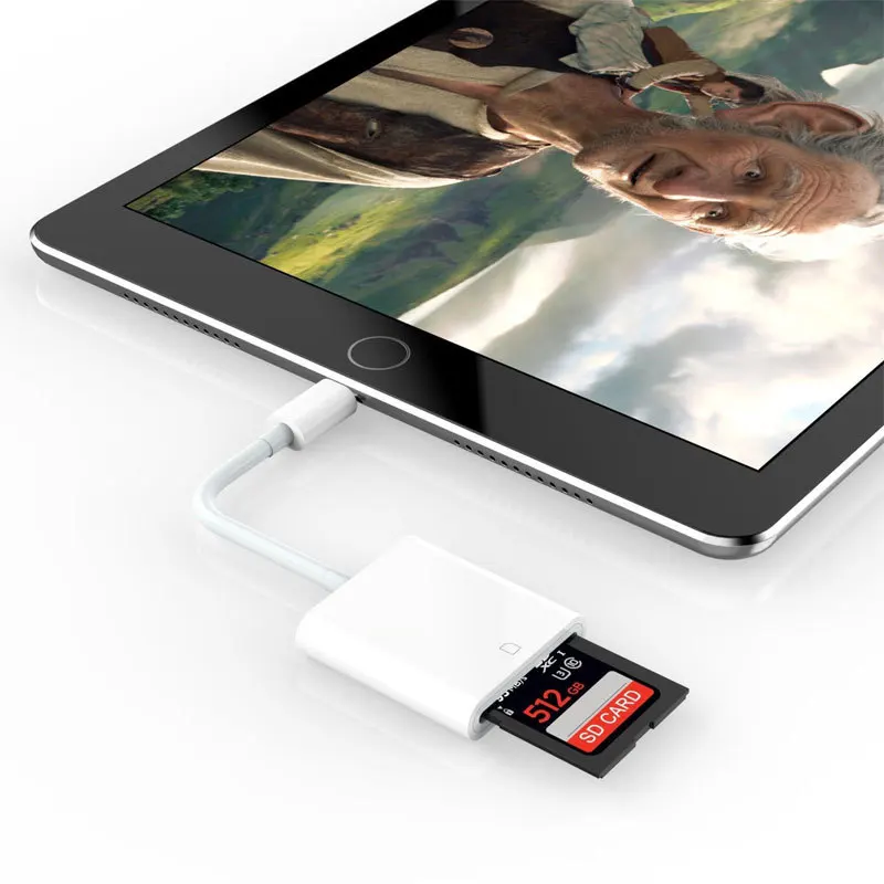 Ingenlon SD Card Reader Smart Камера Card Reader Lighning адаптер для iPhone iPod Apple карты памяти SD адаптер без APP нужно