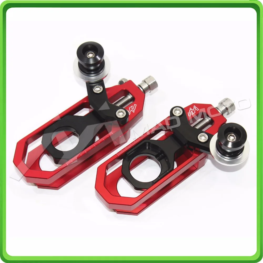 Motorcycle Chain Tensioner Adjuster with spool fit for YAMAHA R6 YZF R6 2011 2012 2013 2014 2015