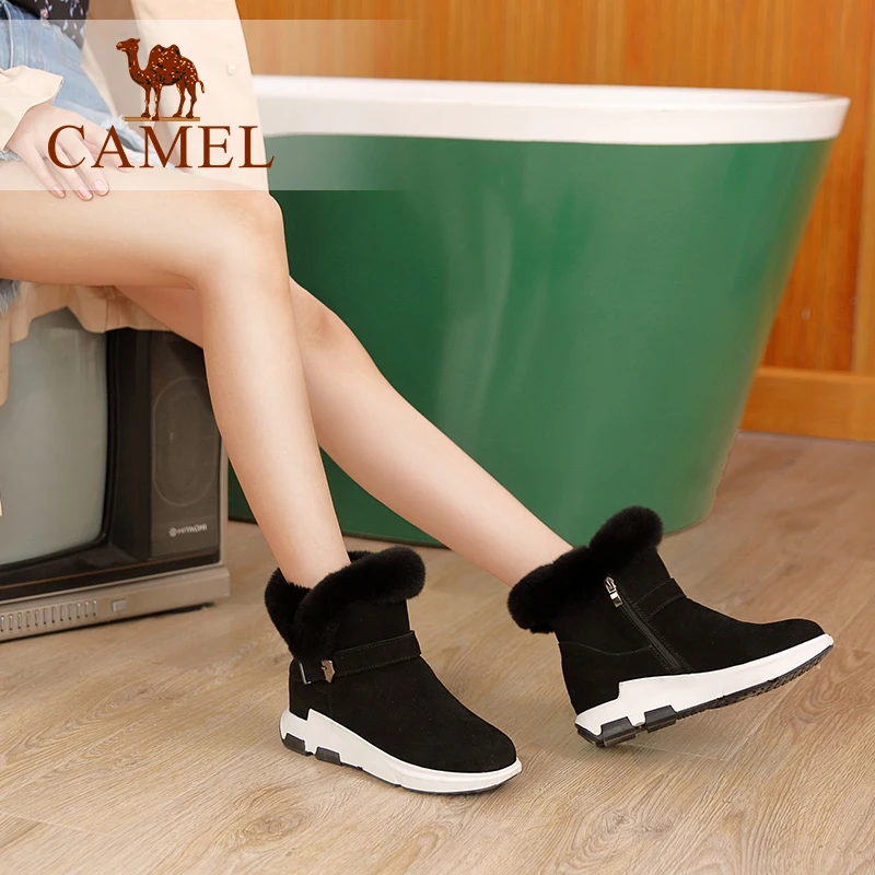 CAMEL/женские зимние ботинки коллекция 2018 года Новинка повседневные теплые