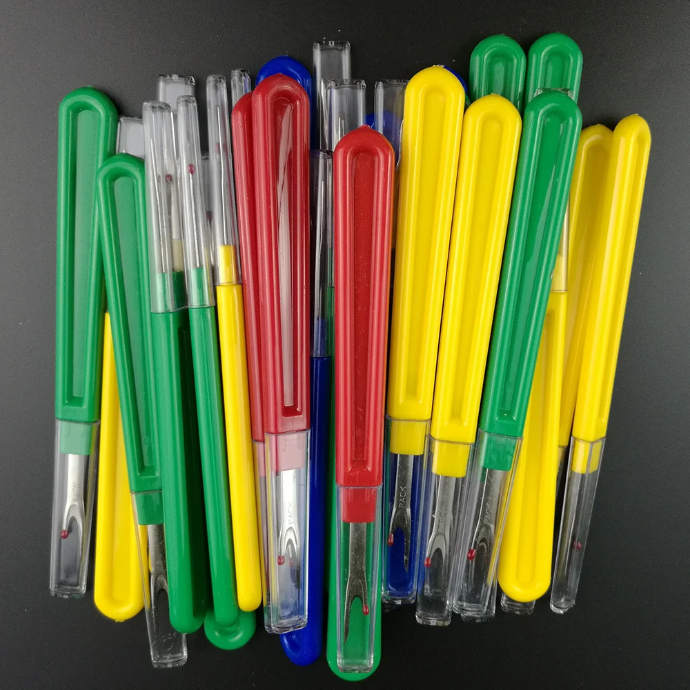 

Durable Plastic Colorful Handle Cutter Seam Ripper Stitch Unpicker Cotton Thread Craft Sewing Craft Embroidery Tool 14cm/5.51"