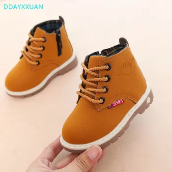 

Kids Martins Boots 2018 New Brand Autumn Kid Girl Boy Sports Sneakers Comfort Antislip Short Boots Cotton-padded Shoes for Girls