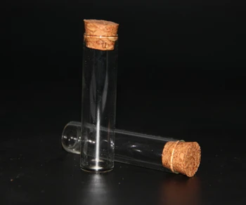 

100pcs 16*65mm 6ml Mini Small Glass Wish Bottles with Clear Cork Stopper Tiny Glass Tube Vials Jars Containers Home Decoration