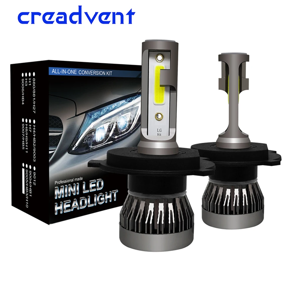 2x 2019 New H7 H4 H1 H11/8/9 9005 9006 HB3 HB4 9012 Mini LED Car Headlight Bulb 8000lm Auto Vehicle Head Lamp Car Styling 12v 2x 2019 New H7 H4 H1 H11/8/9 9005 9006 HB3 HB4 9012 Mini LED Car Headlight Bulb 8000lm Auto Vehicle Head Lamp Car Styling 12v