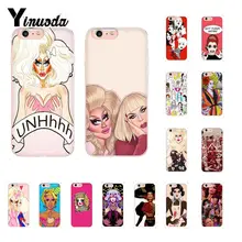 Yinuoda RuPaul's Drag racing мягкая резина, термопластичный полиуретан Телефон чехол для iphone 8 7 6 6S Plus X XS MAX 5 5S SE XR 10 Чехол