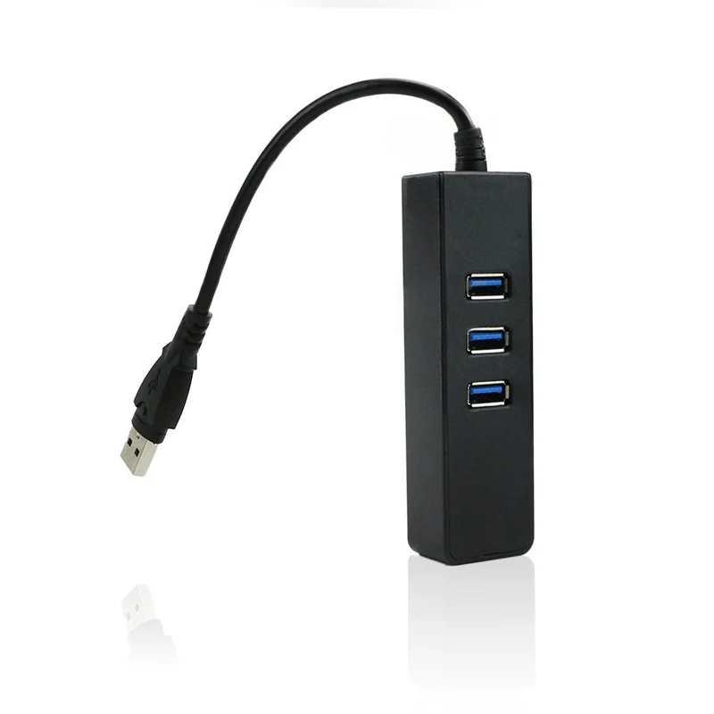 Pohiks 3 порта Профессиональный USB 3,0 концентратор Gigabit Ethernet Lan RJ45 сетевой адаптер 1000 Мбит/с для ПК