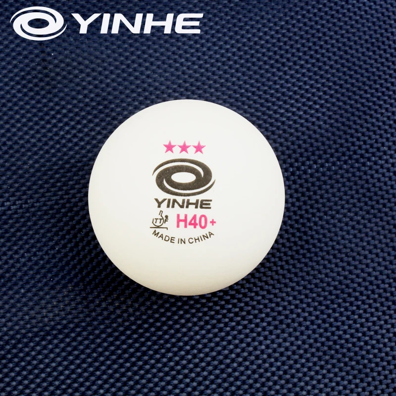 YINHE Galaxy 3-Star Прошитые шарики для настольного тенниса пластиковые 40+ ITTF одобренные белые Поли шарики для пинг-понга