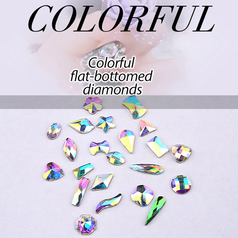 1Pack=5 PCS 3D Nail Art Alloy Jewelry Glitter Rhinestones Acrylic Manicure Diamond Decoration DIY Beauty Tools | Красота и здоровье