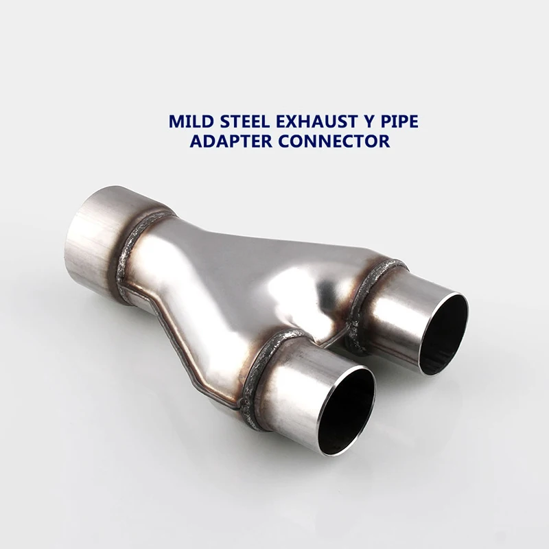 

Universal Stainless Steel Exhaust Y-Pipe Piece Adapter Replacement High Quality