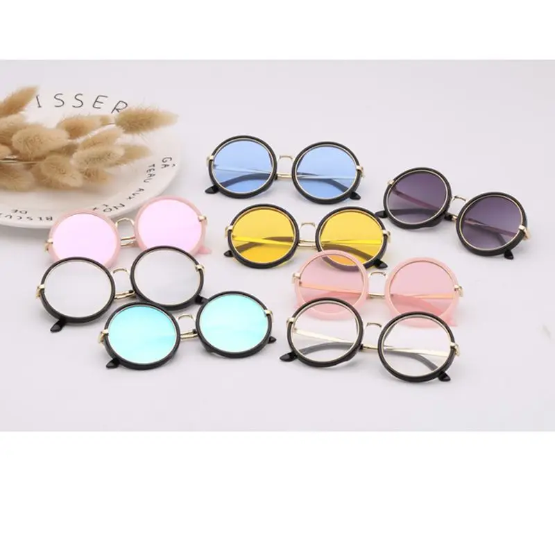 Kids Sunglasses 2019 Girls Goggle Candy Color Lens Sun Glasses Round Sunglasses for Boys Girls