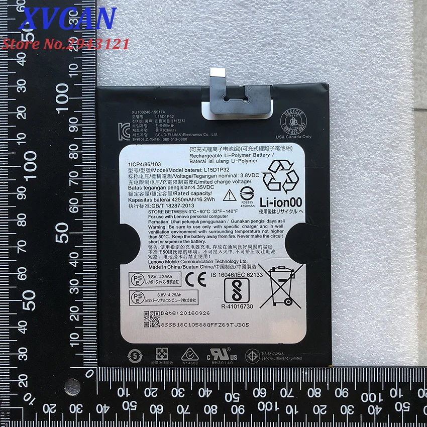 Высокое качество оригинала L15D1P32 4250 мА/ч батарея для Lenovo Tab 3 8 плюс TB-8703F 8703N 8703 PB1-750N