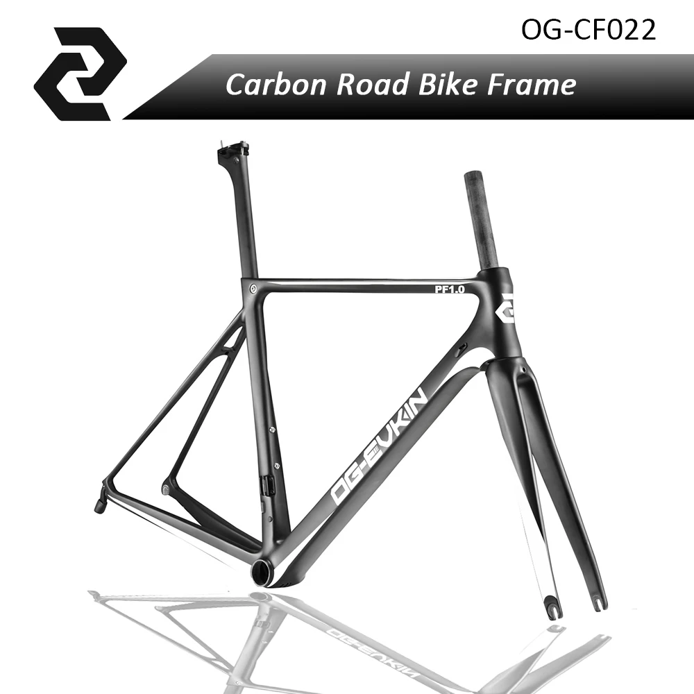 

2018 T800 Carbon Road Frame UD Superlight carbon frame 46 49 52 54 56cm Customized Aero Road bike Frameset CF022 OG-EVKIN