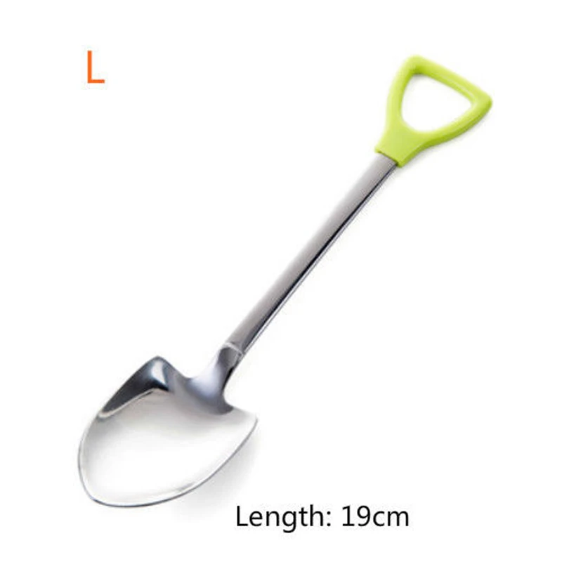 1 pz In Acciaio Inox Cucchiaio Forchetta Manico Lungo Cucchiai Forchette Ice Cream Tea Torta Forchetta Da Tavola Creativa per la Casa coffee Shop