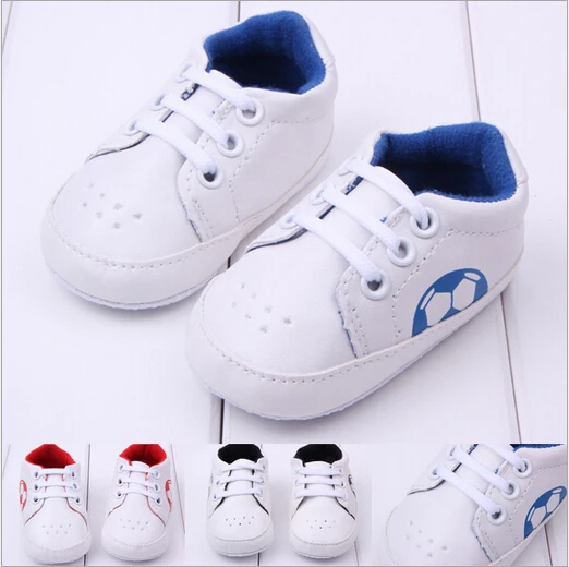 0 18M Toddlers First Walkers Soft Sole Crib Shoes Infants Baby Lace Up