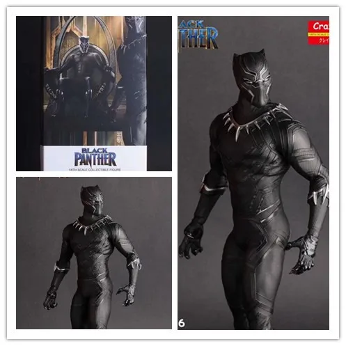 

MCR HOT DC Crazy Toys 1:6 Avengers Infinity War Super Hero Black Panther Action Figure PVC Toy Brinquedos 28cm Toys For children