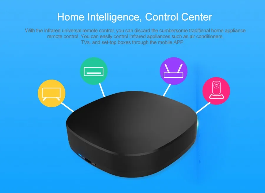 IR Universal Remote Control with Alexa Google Home Rocky AI Voice Control for Home Infrared Appliances Through Free Mobile APP_F7