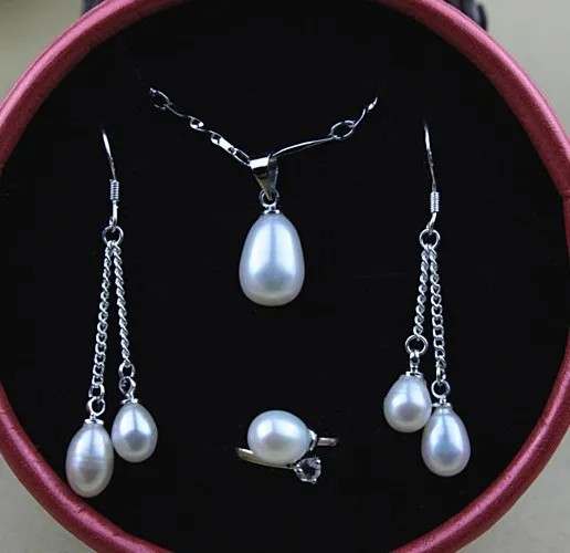 

Fashion Real Freshwater Pearl Jewelry Set, Bridal Jewellery Set, Exquisite Bridal Wedding Jewelry Set Accessory