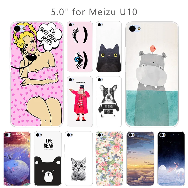 Мягкий чехол из ТПУ для Meizu Meilan U10 U 10 прозрачный мягкий силиконовый чехол-накладка