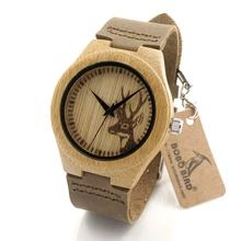 BOBO BIRD F29 font b Ladies b font Wooden Bamboo font b Watches b font Deer