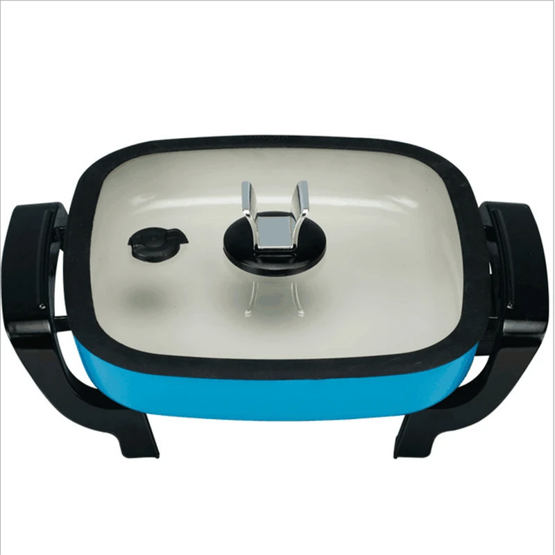 

220V Ceramic Electric Cooker Multi Cooker Non-stick Household Multifunction Electric Frying Cooker Smokeless Kitchen Tool