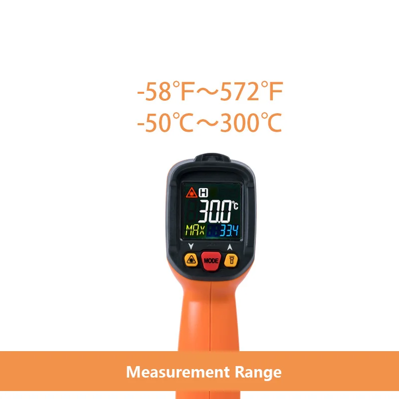 PM6530A лазерный ЖК-цифровой ИК-измеритель температуры пистолет точечный-30~ 300 C Инфракрасный термометр
