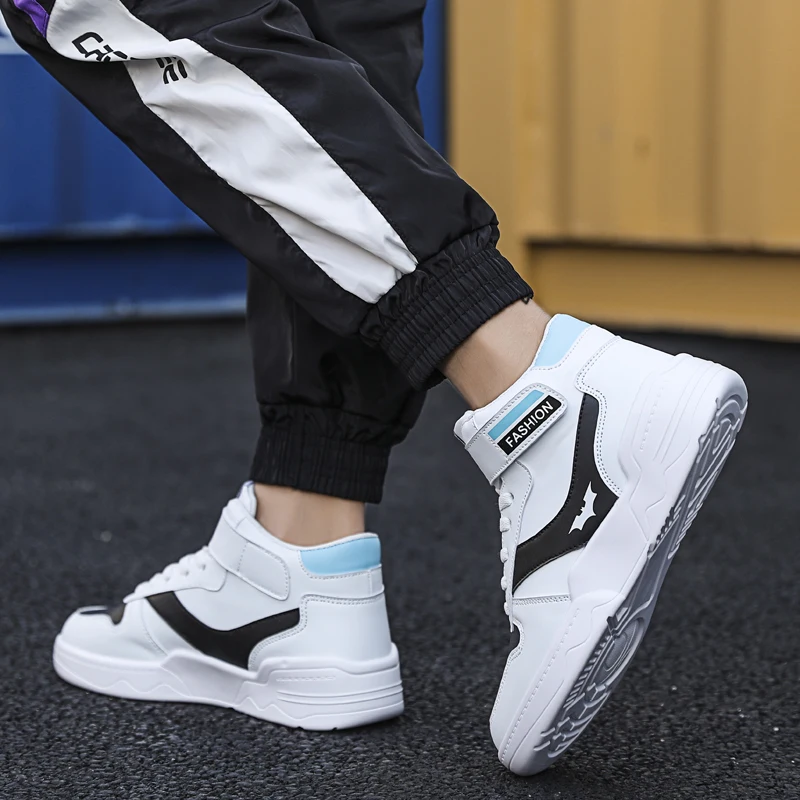 

2019 new spring and summer men's shoes Korean version of the trend of wild high help small whiteboard shoes