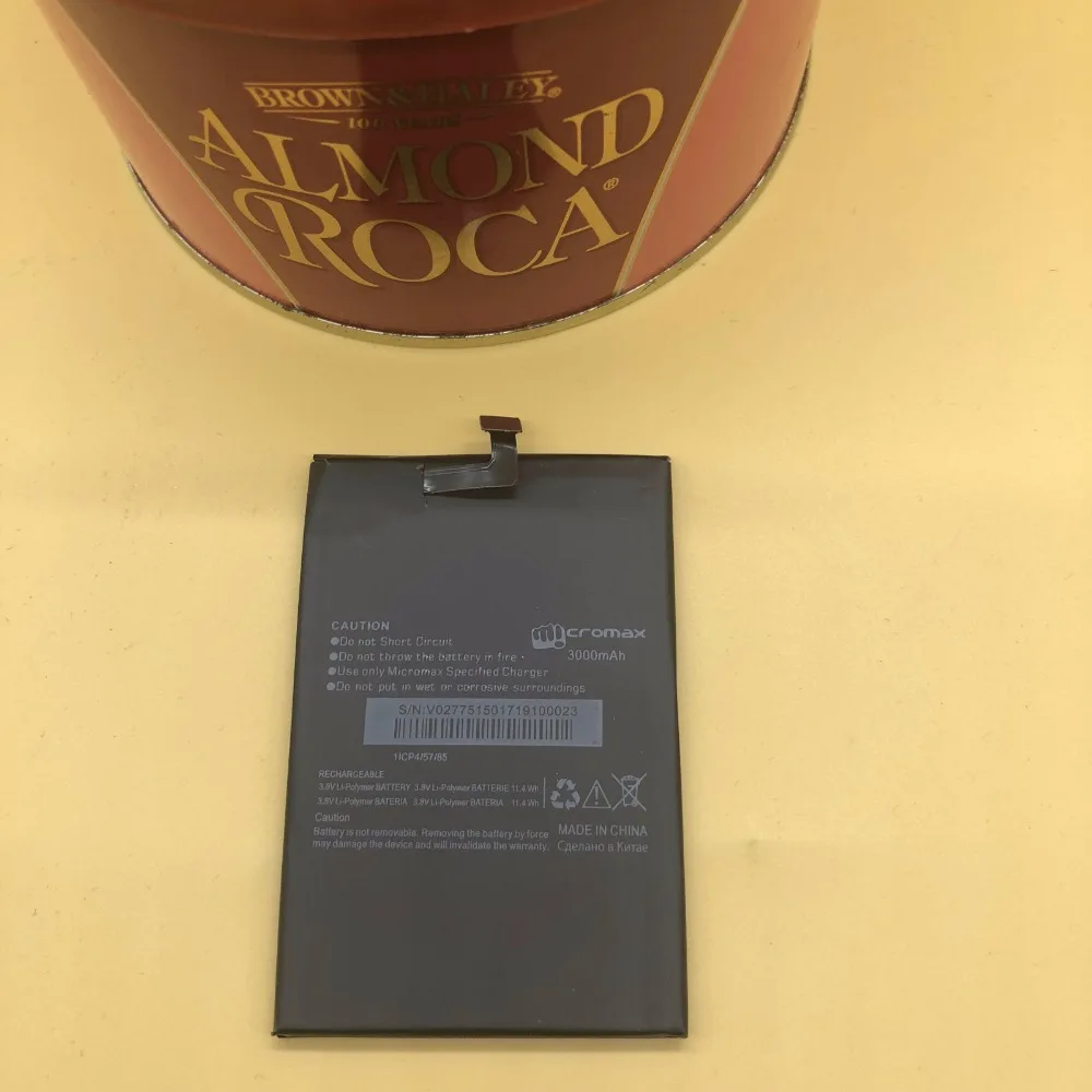 Оригинальная батарея 3 8 V 11.4Wh 3000mAh 1ICP4/для Cromax Micromax AQ5001 zaw1055qaa | Мобильные телефоны и