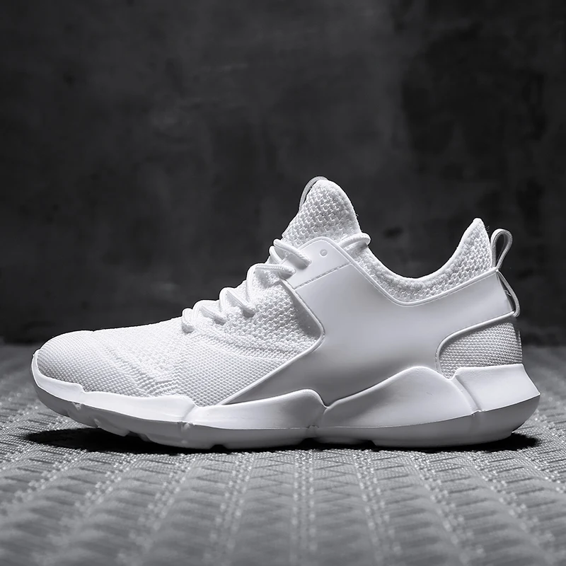 

Hemmyi Men Shoes Breathable Mesh Lightweight Sport Shoes 2019 Mens Trainers New Arrival Casual Zapatos De Hombre Black Whtie
