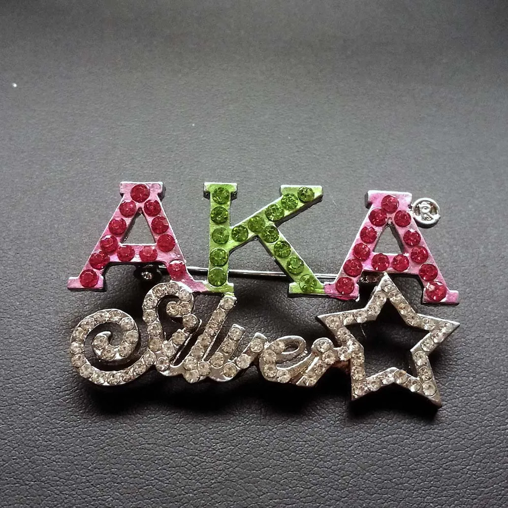 

Newest Customize Design AKA sliver star Sorority Pin