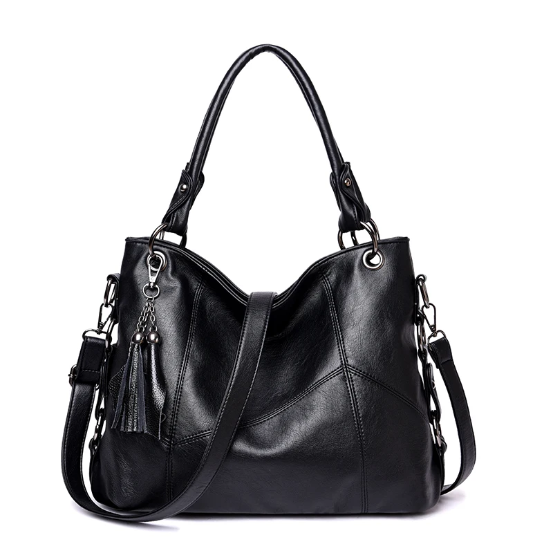 Fashion 2018 Tassel Women Handbags Designer Shoulder Bag High Quality PU Leather Bags Women Chain Ladies Hand Bag Tote Sac