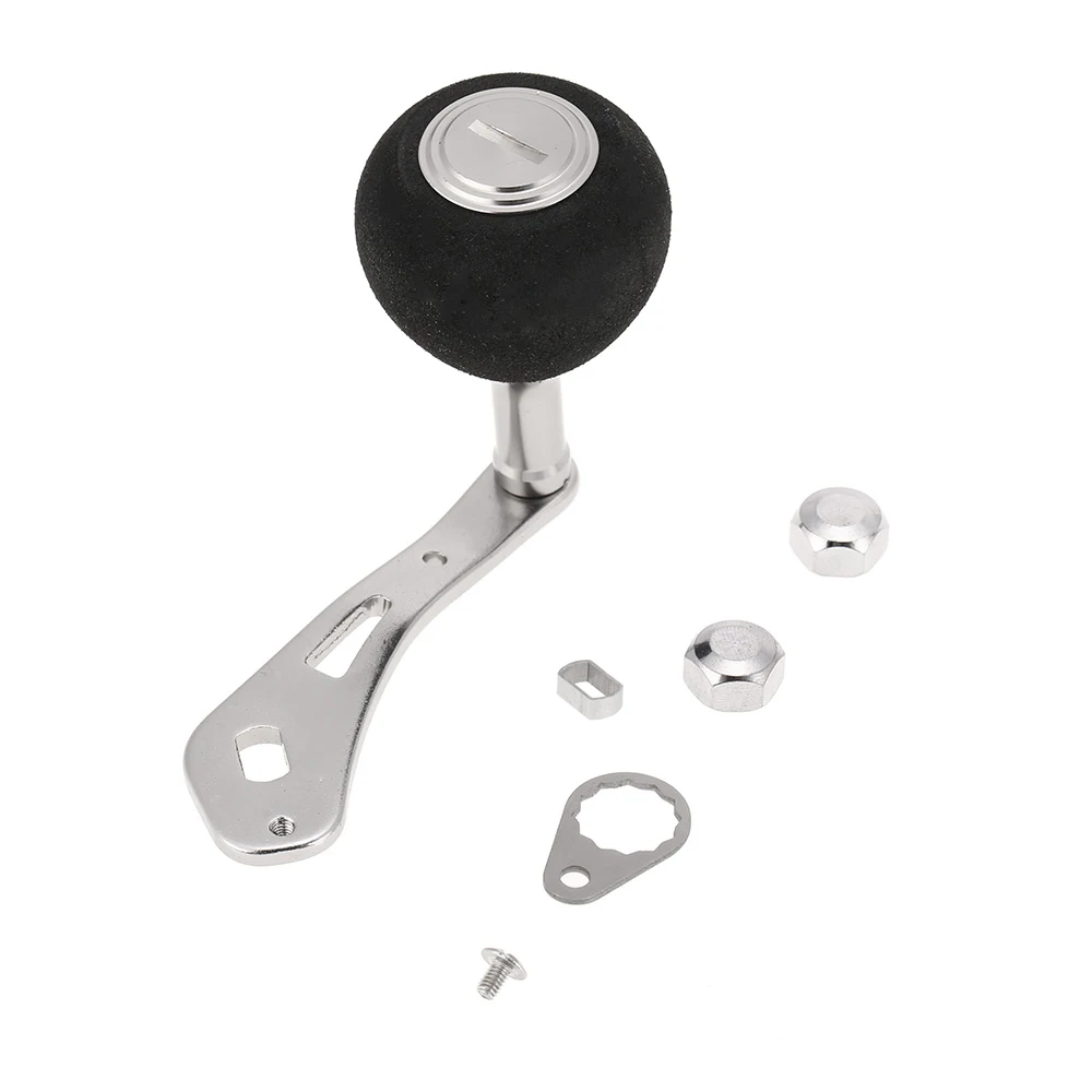 Fishing Reel Handle for Baitcasting Left Right Hand Drum Reel Handle Black