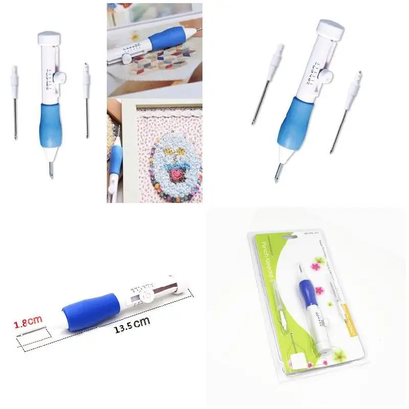 

1.3/1.6/2.2mm DIY Diameter Embroidery Magic Embroidery Pen Clothing Punch Needle For Drop Shipping