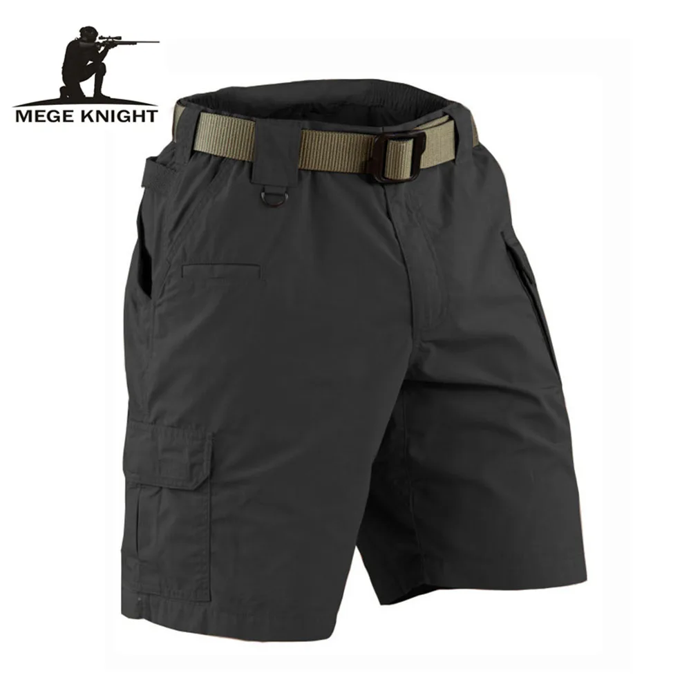 

MEGE KNIGHT Brand Summer Military Field Tactical Casual Solid Shorts for Men Multi-pocket Army Combat Ripstop Working Short