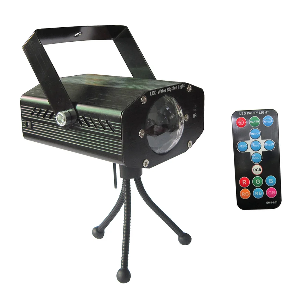 7-Color RBG LED Sound Activate Party Light Projector Beamer
