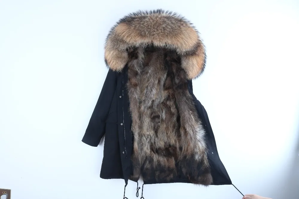 Парка из натурального меха, мужская зимняя куртка, натуральный мех енота, пальто с капюшоном, природный енот, собачья подкладка, куртка, Мужская куртка из натурального меха
