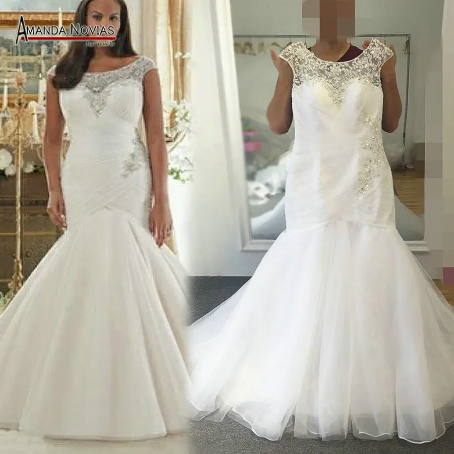 Popular Plus  Size  Wedding  Dresses  Mermaid Style Buy Cheap 