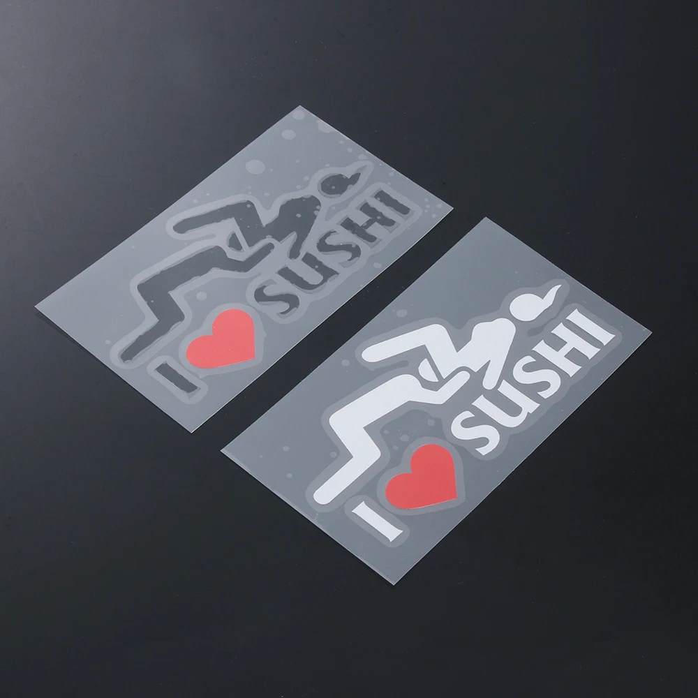 Я люблю Суши наклейка смешная виниловая наклейка Универсальная автомобильная мотоциклетная аксессуары декоративная Автомобильная наклейка