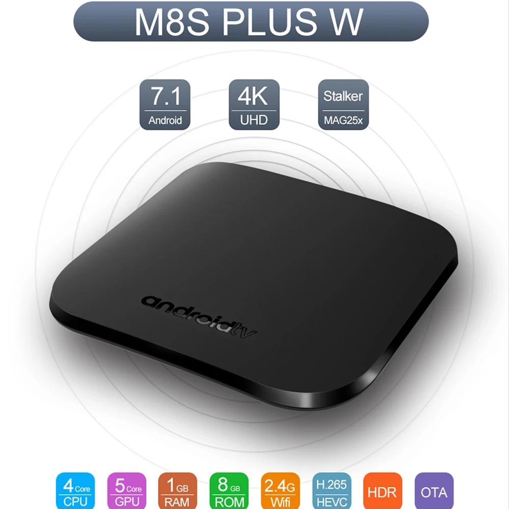 

Mecool M8s Plus W Smart TV Box Android 7.1 Amlogic S905W 2G/16G 2.4G WiFi 4K Support MAG 250 Stalker IP TV Box PK x96 mini