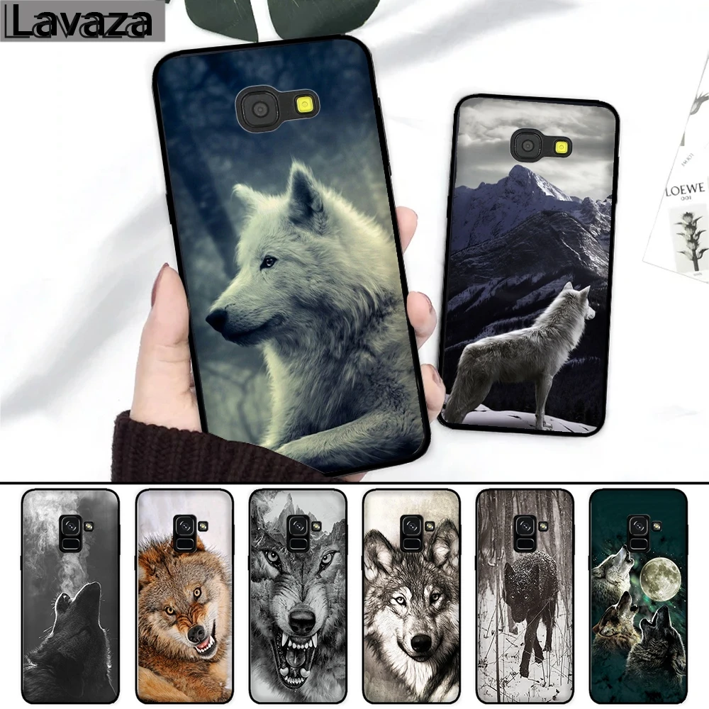 Силиконовый чехол Lavaza с волчьими животными для Samsung A3 A5 2016 2017 A6 Plus A7 A8 A9 A10 A30 A40 A50 A70