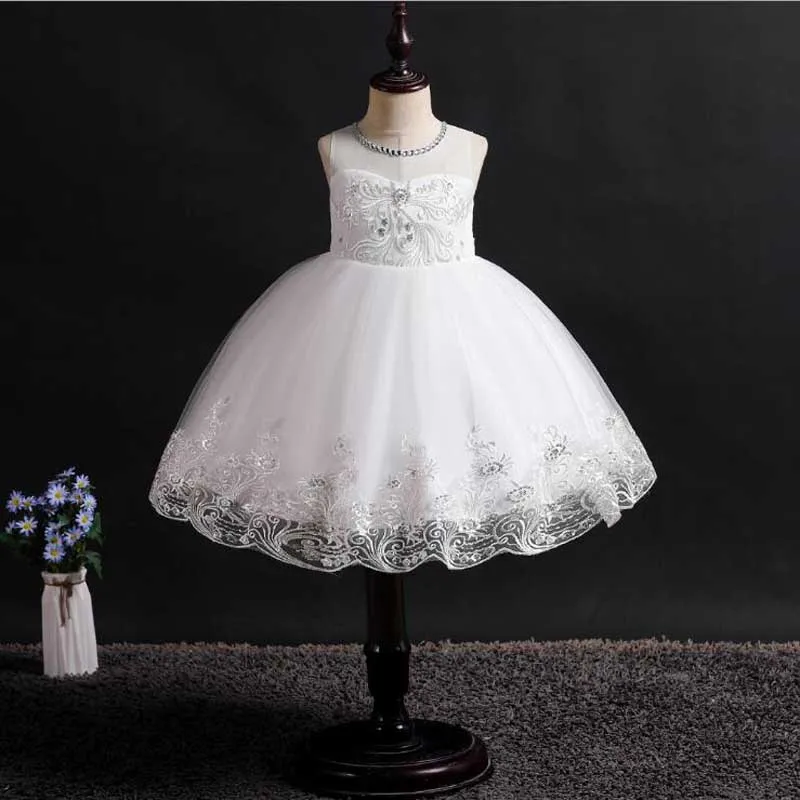 

Girl Dress Sleeveless Dresses Girls Clothes Party Princess Vestidos Nina 5 6 7 8 year birthday Dress Christmas baptism