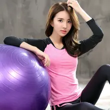 Дышащий сухой Топ для йоги, женская спортивная футболка для тренировок, футболки для бега с длинным рукавом, женская одежда для фитнеса, топы