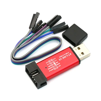 

ST-LINK V2 STM8 / STM32 emulator programmer stlink download line burn debugger