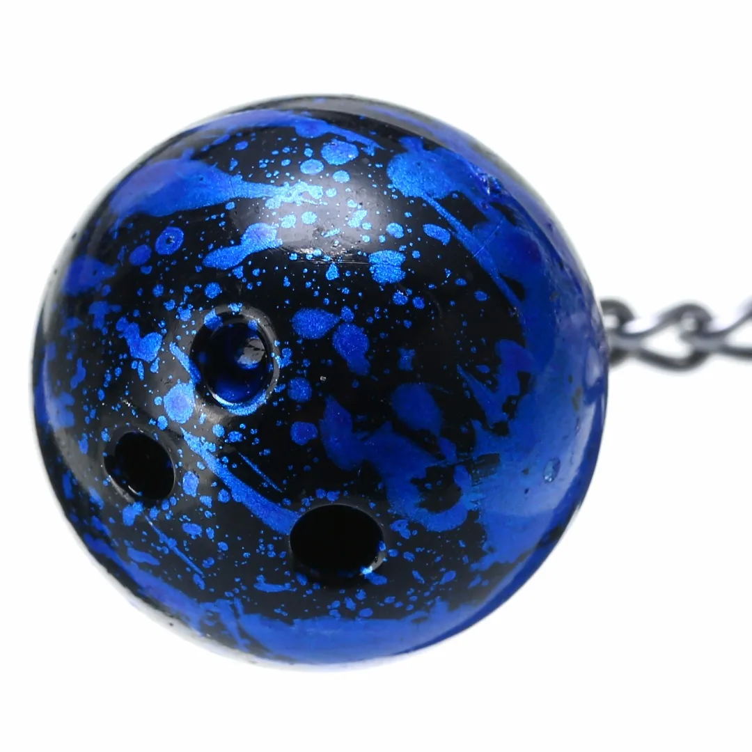 Creative  Key Chain Ring Metal Plastic Bowling With Ball Purse Bag Keyring For Women Men Jewelry Gift Shellhard