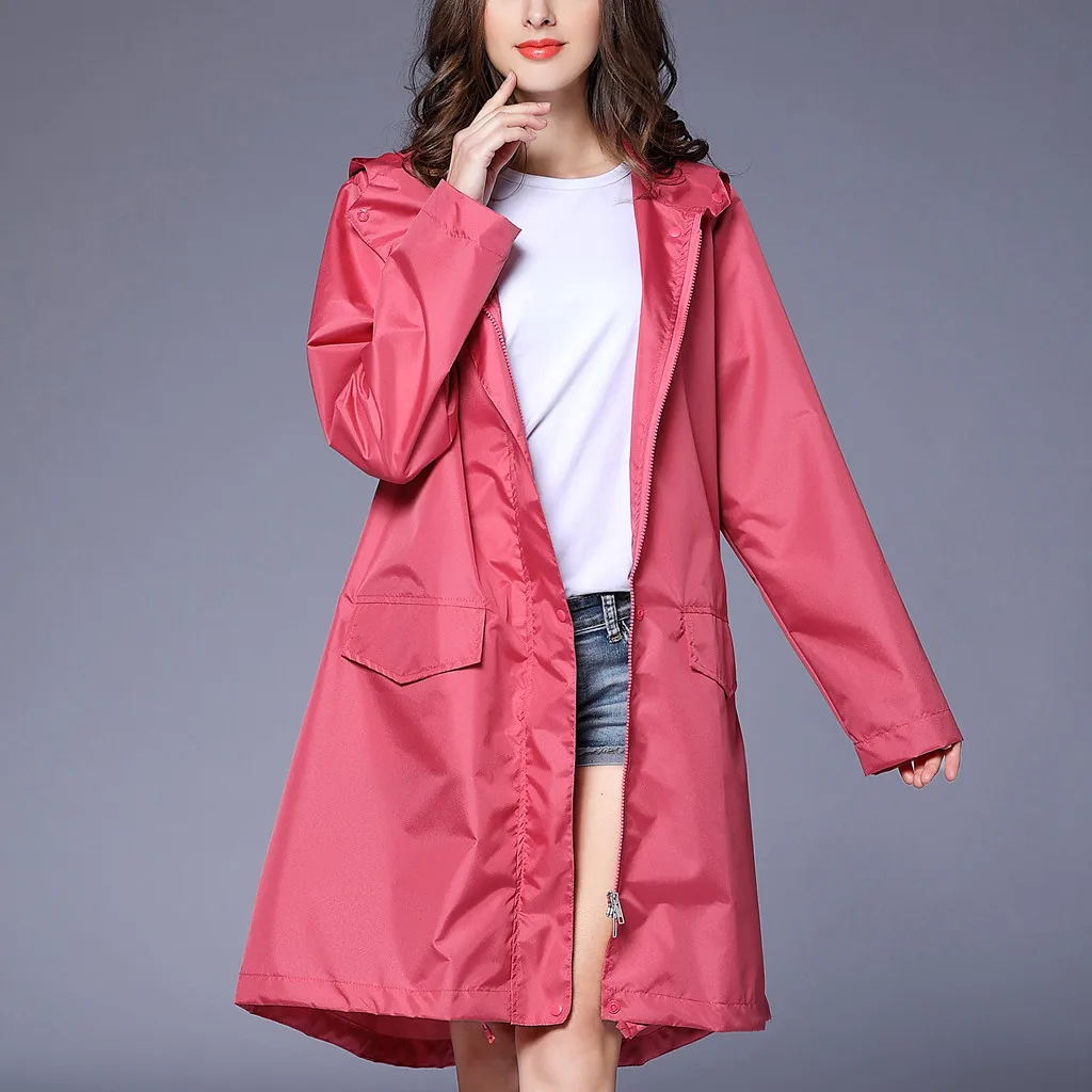 

Raincoat Rain Coat Women's Rain Jacket Outdoor Waterproof Windproof Coat Outwear Impermeable Capa De Chuva Yağmurluk Rainy Day